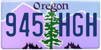 OR license plate 945HGH