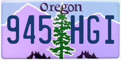OR license plate 945HGI