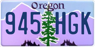 OR license plate 945HGK