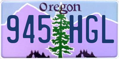 OR license plate 945HGL