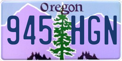 OR license plate 945HGN