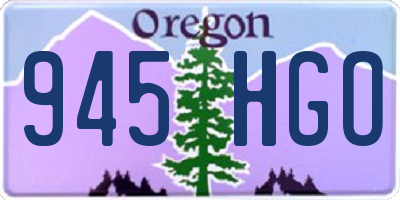 OR license plate 945HGO