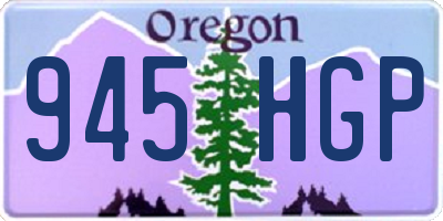 OR license plate 945HGP