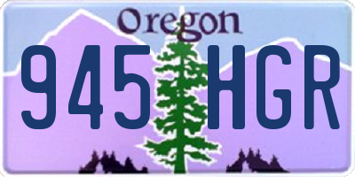 OR license plate 945HGR