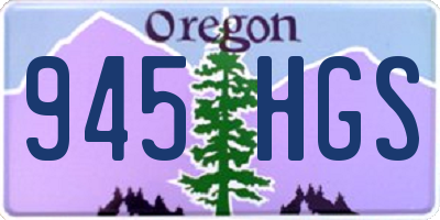 OR license plate 945HGS