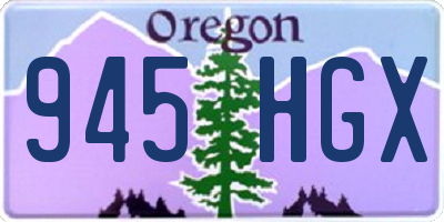 OR license plate 945HGX