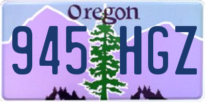 OR license plate 945HGZ