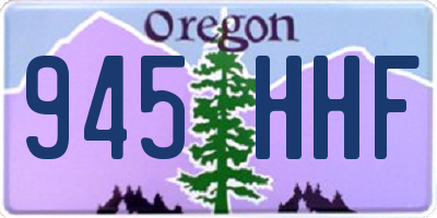 OR license plate 945HHF