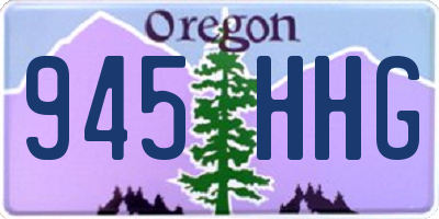 OR license plate 945HHG
