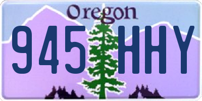 OR license plate 945HHY