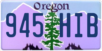 OR license plate 945HIB
