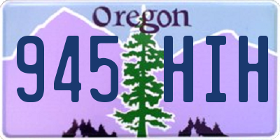OR license plate 945HIH