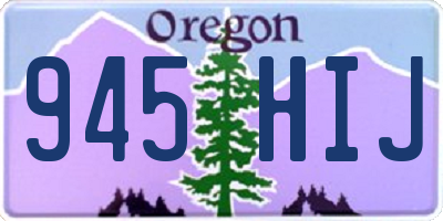 OR license plate 945HIJ