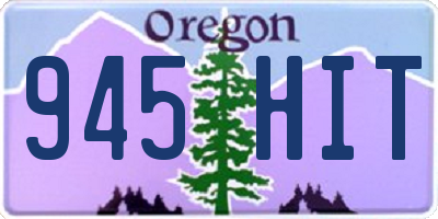 OR license plate 945HIT