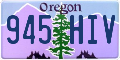 OR license plate 945HIV