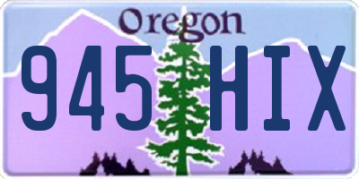 OR license plate 945HIX