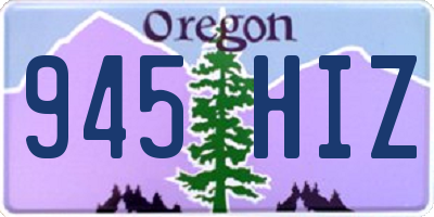 OR license plate 945HIZ