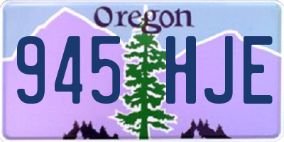 OR license plate 945HJE