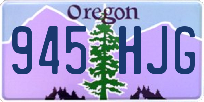 OR license plate 945HJG