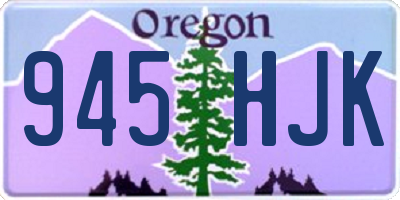 OR license plate 945HJK