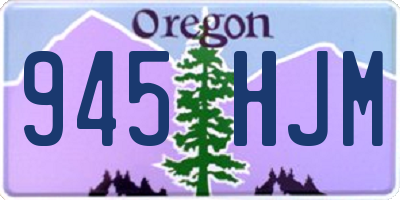 OR license plate 945HJM