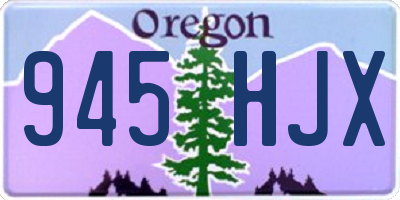 OR license plate 945HJX