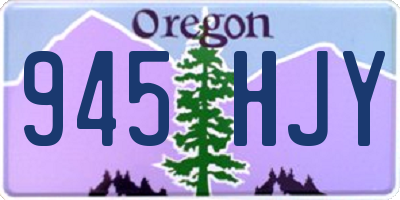 OR license plate 945HJY