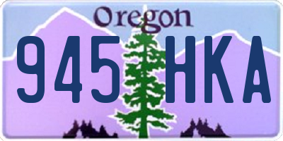 OR license plate 945HKA