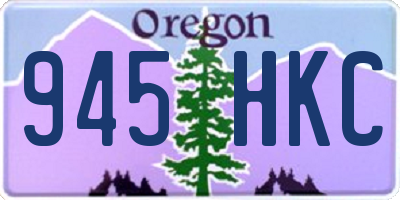 OR license plate 945HKC