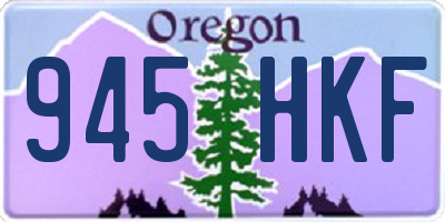 OR license plate 945HKF