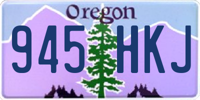 OR license plate 945HKJ
