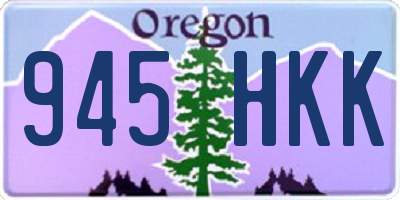 OR license plate 945HKK