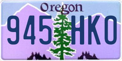 OR license plate 945HKO