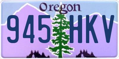 OR license plate 945HKV