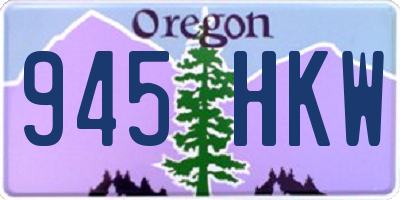 OR license plate 945HKW