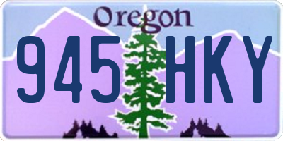 OR license plate 945HKY