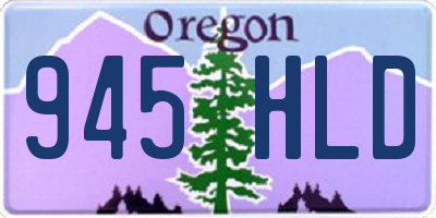 OR license plate 945HLD