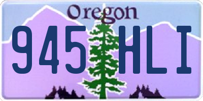 OR license plate 945HLI