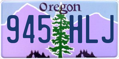 OR license plate 945HLJ