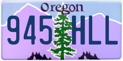 OR license plate 945HLL