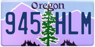 OR license plate 945HLM