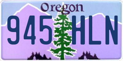 OR license plate 945HLN