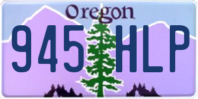 OR license plate 945HLP