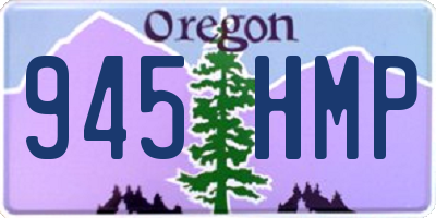 OR license plate 945HMP