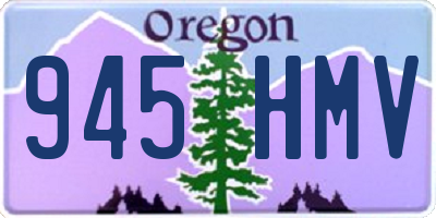 OR license plate 945HMV