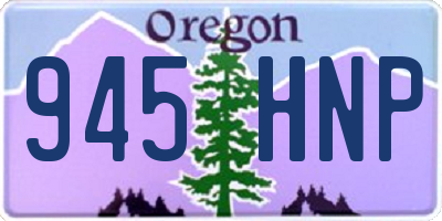 OR license plate 945HNP