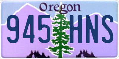 OR license plate 945HNS