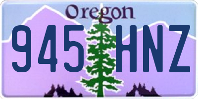 OR license plate 945HNZ