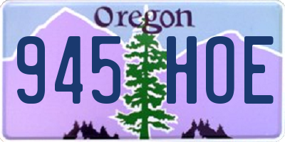 OR license plate 945HOE