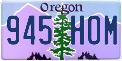 OR license plate 945HOM